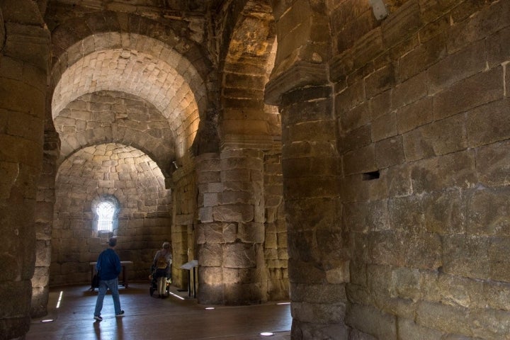 Interior de Santa María de Melque.