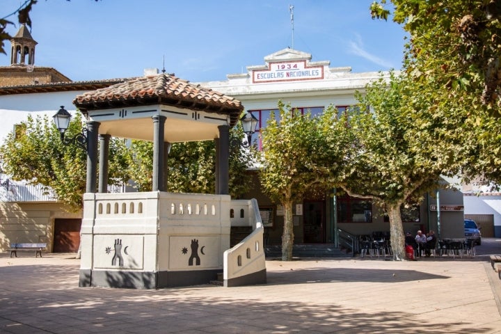 Foces de Lumbier y Arbayun: plaza de Lumbier