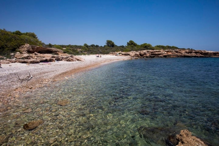 Las aguas de la cala Argilaga, especialmente cristalinas.