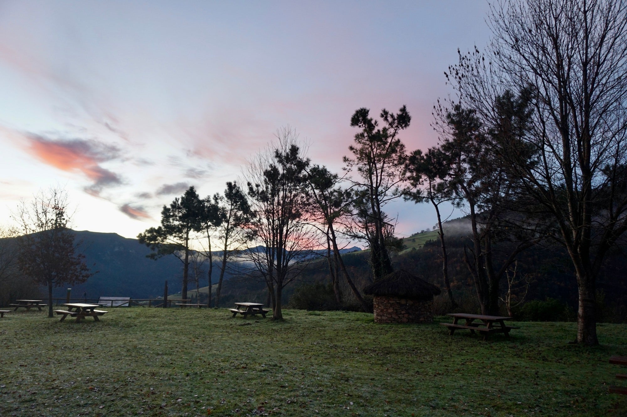 Área recreativa en el mirador De Castro de Pendía.