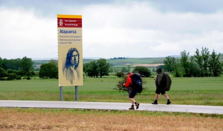 El Camino a su paso por Atapuerca, en Burgos.