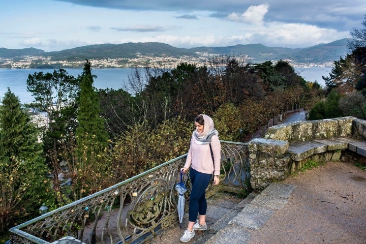 Vistas desde la fortaleza O Castro, a la que Verne subió en sus visitas.