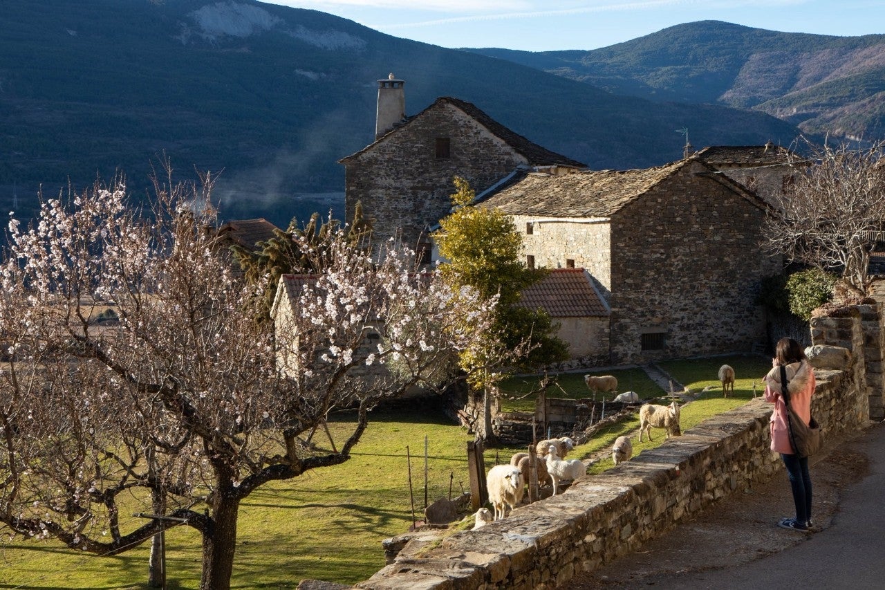 Oliván es uno de los poco pueblos habitados que quedan en la comarca.