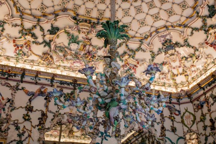 Palacio de Aranjuez lámpara del Salón de Porcelana