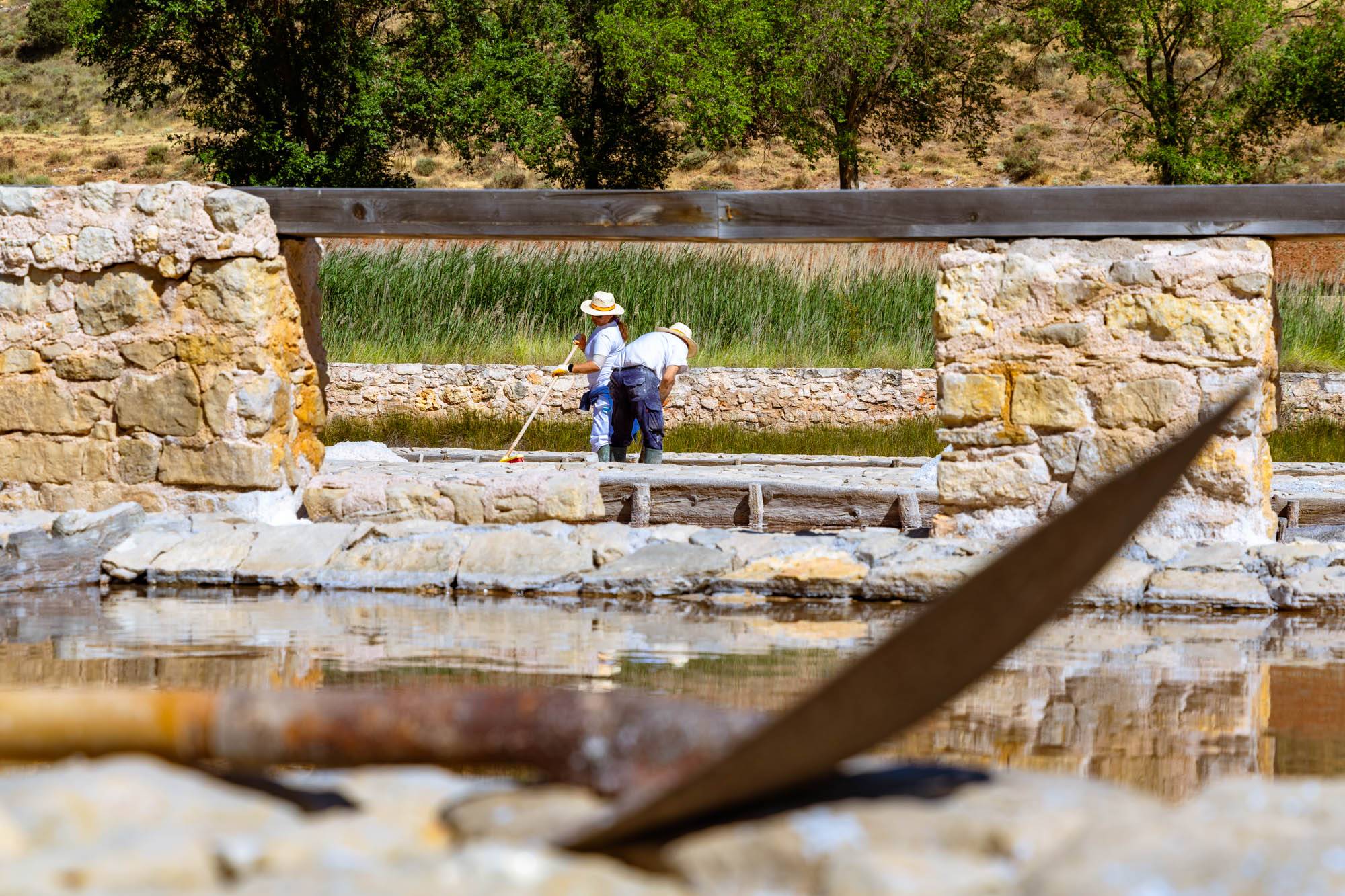 La sal se extrae durante los meses de más calor, sobre todo julio y agosto.