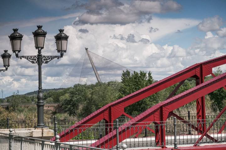 Tres de los puentes de Talavera: el de Hierro, el Romano y, al fondo, el de Castilla-La Mancha.