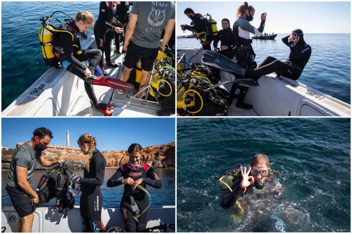 El patrón busca una cala protegida, un entorno seguro y tira el ancla donde no haya posidonia.