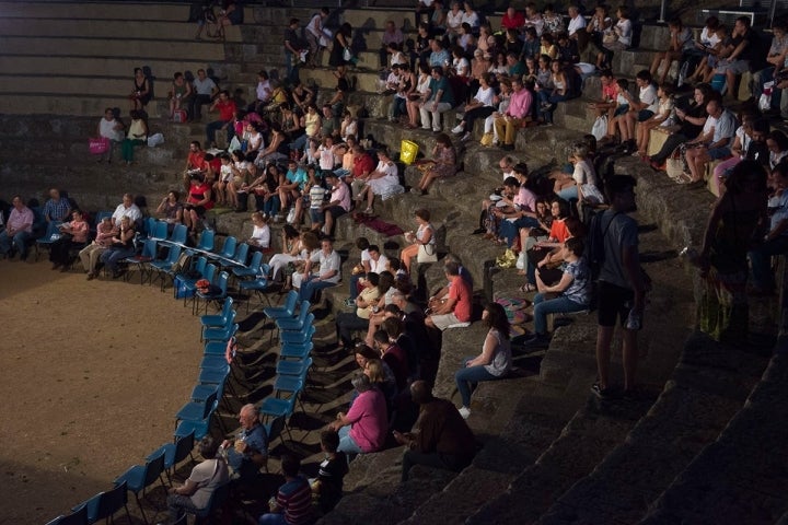 Momentos antes de que arranque la función.