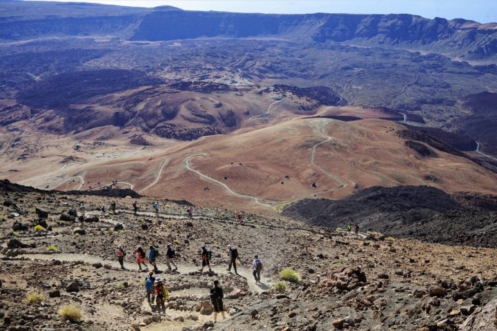 El del Teide es el parque nacional más visitado de España. Más de cuatro millones de personas acuden cada año.