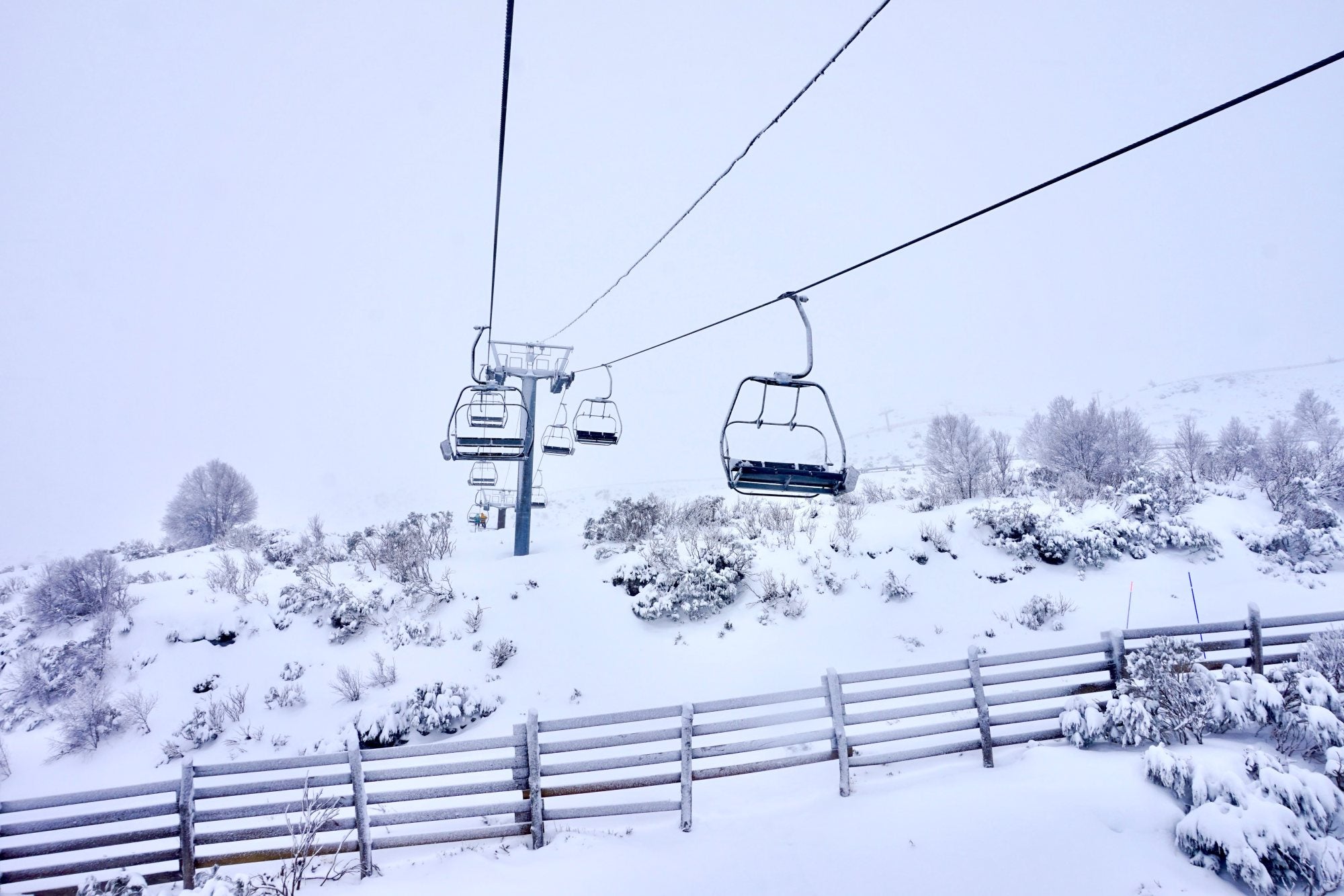 Telesilla de la estación de esquí Valle de Laciana