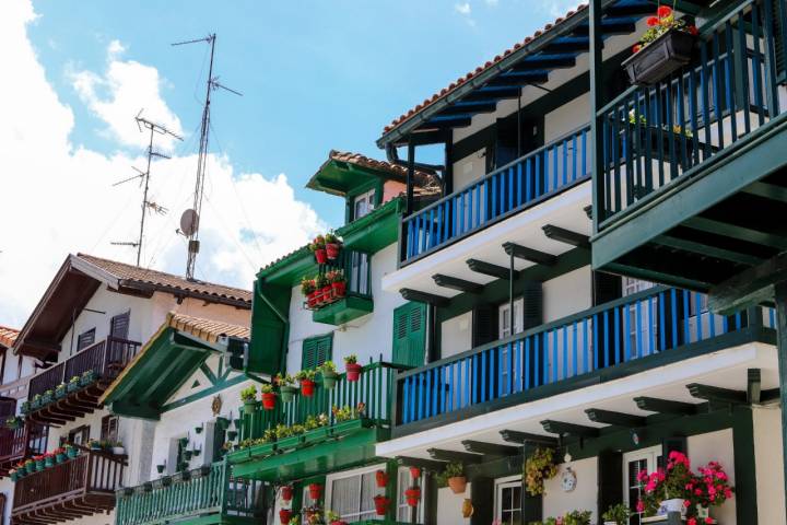 Hondarribia: casas del barrio La Marina