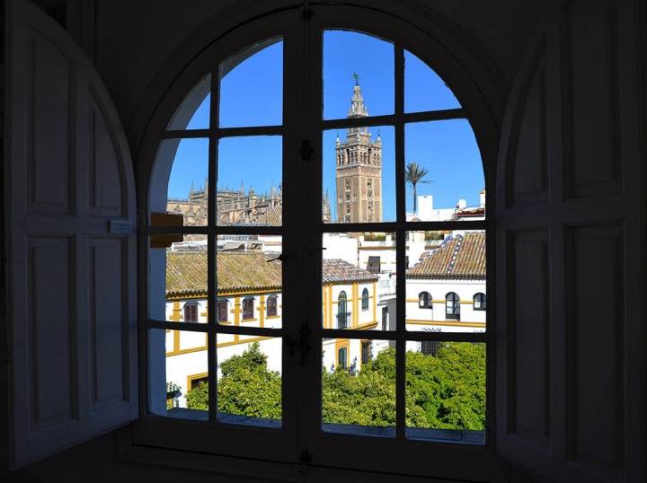 Las vistas de la Giralda desde la casa-estudio Amalio. Foto: Mamadú Dabó.