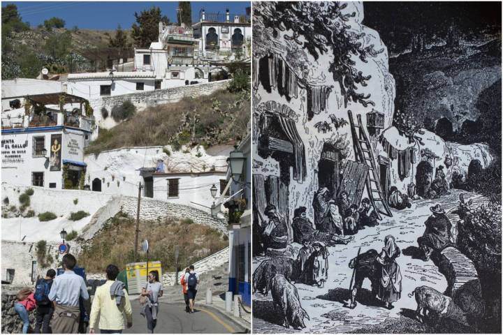 Las cuevas de los gitanos que veía Doré en 1862 se han convertido en tablaos flamencos.