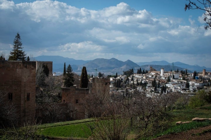 alhambra y albaicin desde generalife