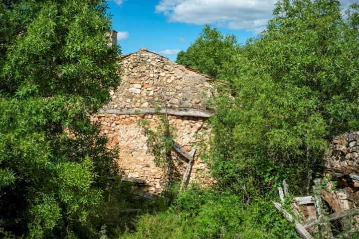 Diez casas conformaban el pueblo.