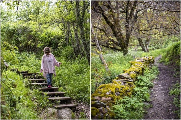 Los caminos a los huertos, las carboneras y el molino, una belleza.