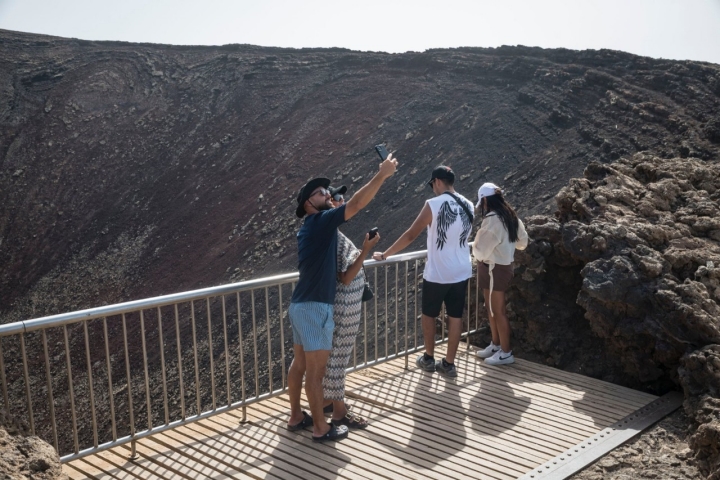 Cráter del volcán Calderón Hondo (Fuerteventura).