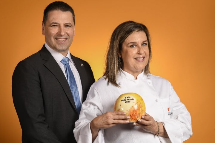 Jon Andoni e Iratxe Rementería, con el Sol recibido por primera vez en 2022