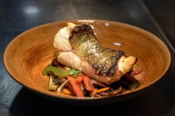 Restaurante Meloxeira Praia bacalao brasa