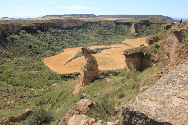 Entorno natural del pueblo de Fralla, perteneciente al municipio de Grañén. Foto: Cortesía comarca de los Monegros