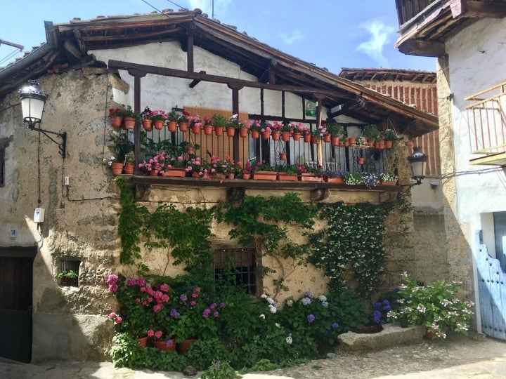 Fachada típica de Candelario. Foto: D. Faria.