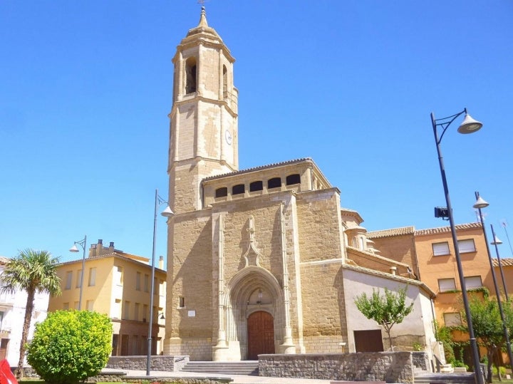 Iglesia de San Pedro en Binéfar. Foto: Zarateman vía Wikipedia