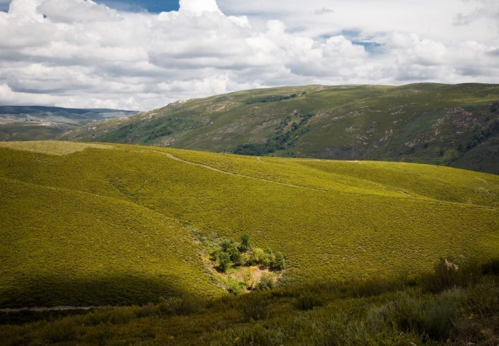 Vista de la sierra desde Pentes en A Gudiña. Foto: Cortesía Turismo de Galicia.