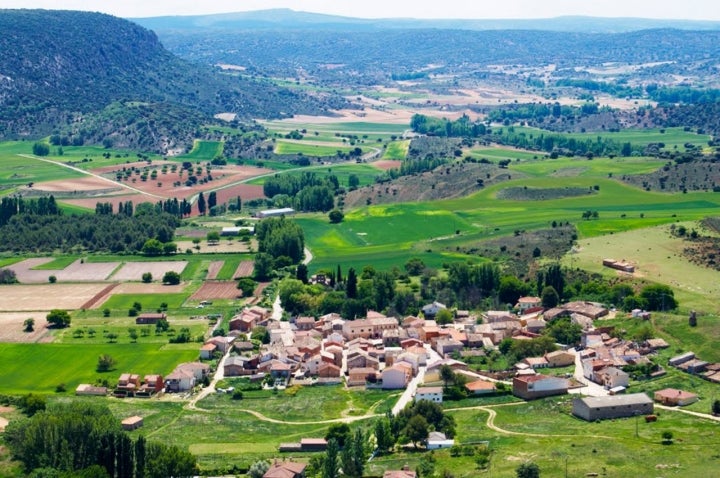 Vista panorámica de Huermeces del Cerro. Foto: Malaya vía Wikipedia