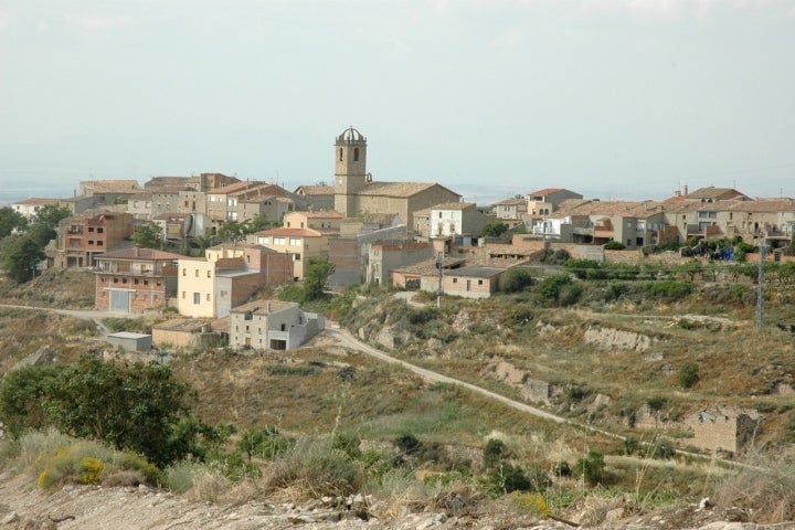 Vista de Nalec, municipio de la comarca de Urgell. Foto: Lohen11 vía Wikipedia