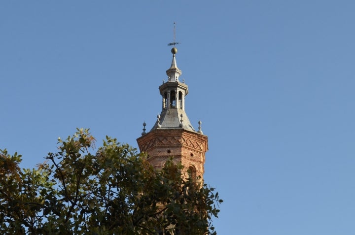 Campanario de la Iglesia Parroquial de Santa María. Fotografía: Ayuntamiento de Fuenmayor.