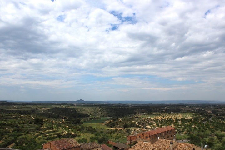 Vistas desde el Castillo de Llardecans. Foto Maria planas autlet via Wikipedia