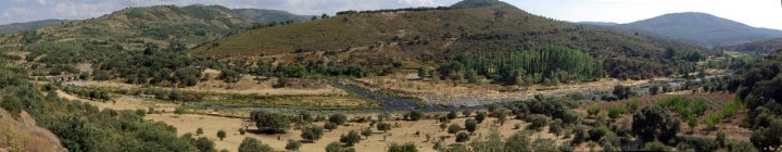 Desembocadura del río Francia en el Alagón por su margen derecha