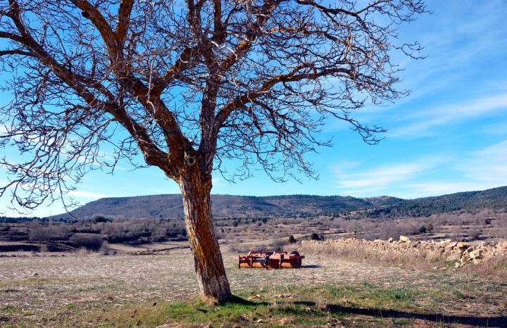 Paisaje rural de Veguillas de la Sierra. Foto: Alfredo Sánchez Garzón vía Wikipedia / CC BY-SA.