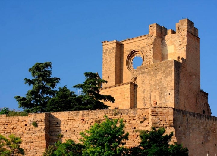 Ruinas de la antigua Iglesia Parroquial de San Pedro de Viana, del siglo XVIII.