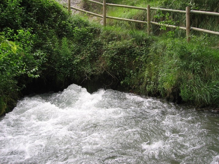 El río Queiles, auténtico protagonista de la vida natural de Vierlas. Fotografía: Eustaquia1 vía Wikipedia / CC BY-SA.