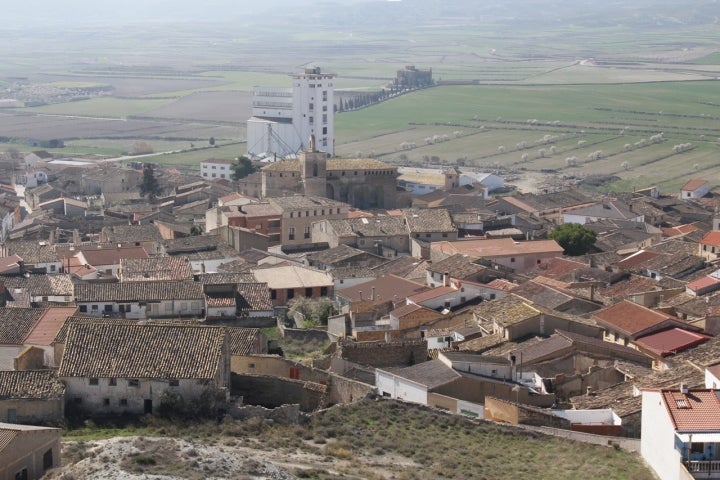 Vista aérea de Castejón de Monegros. Foto: Cortesía comarca de los Monegros