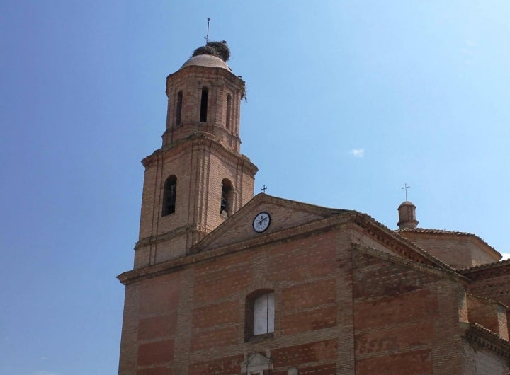Iglesia de San Andrés Albalatillos, restaurada tras la Guerra Civil. Foto: Cortesía comarca de los Monegros