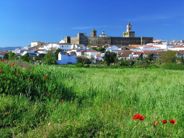 Panorámica de Fregenal de la Sierra. Fregenal de la Sierra. (Foto: Ayuntamiento de Fregenal de la Sierra.)