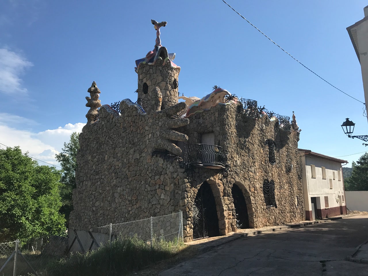 Foto de un mirador sobre el Gallo en Rillo de Gallo, Guadalajara