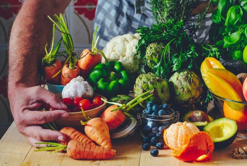 Fruta y verdura fresca